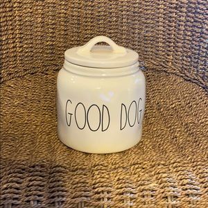 Rae Dunn Good Dog Treat Canister.